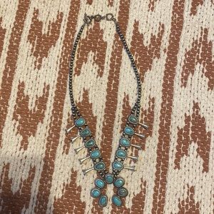Turquoise Squash Blossom Necklace